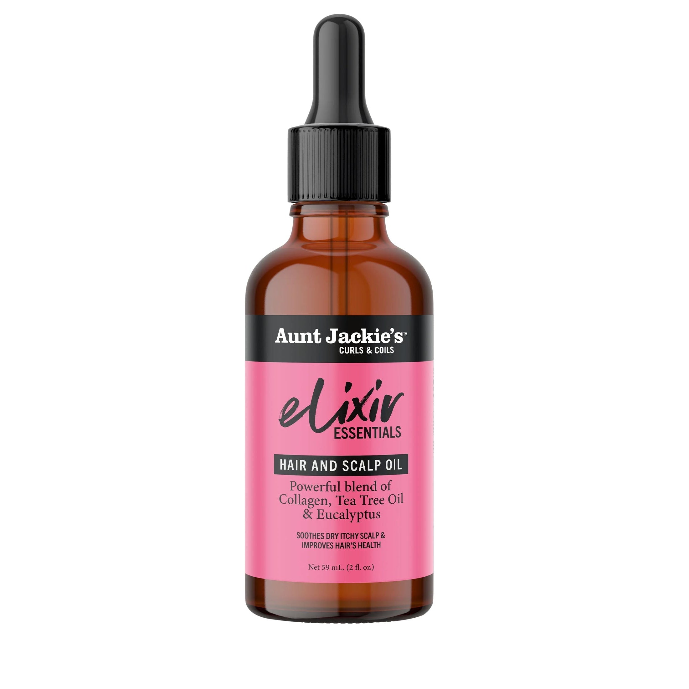 Aunt Jackie's Collagen, Tea Tree & Eucalyptus Elixir Hair & Scalp Oil
