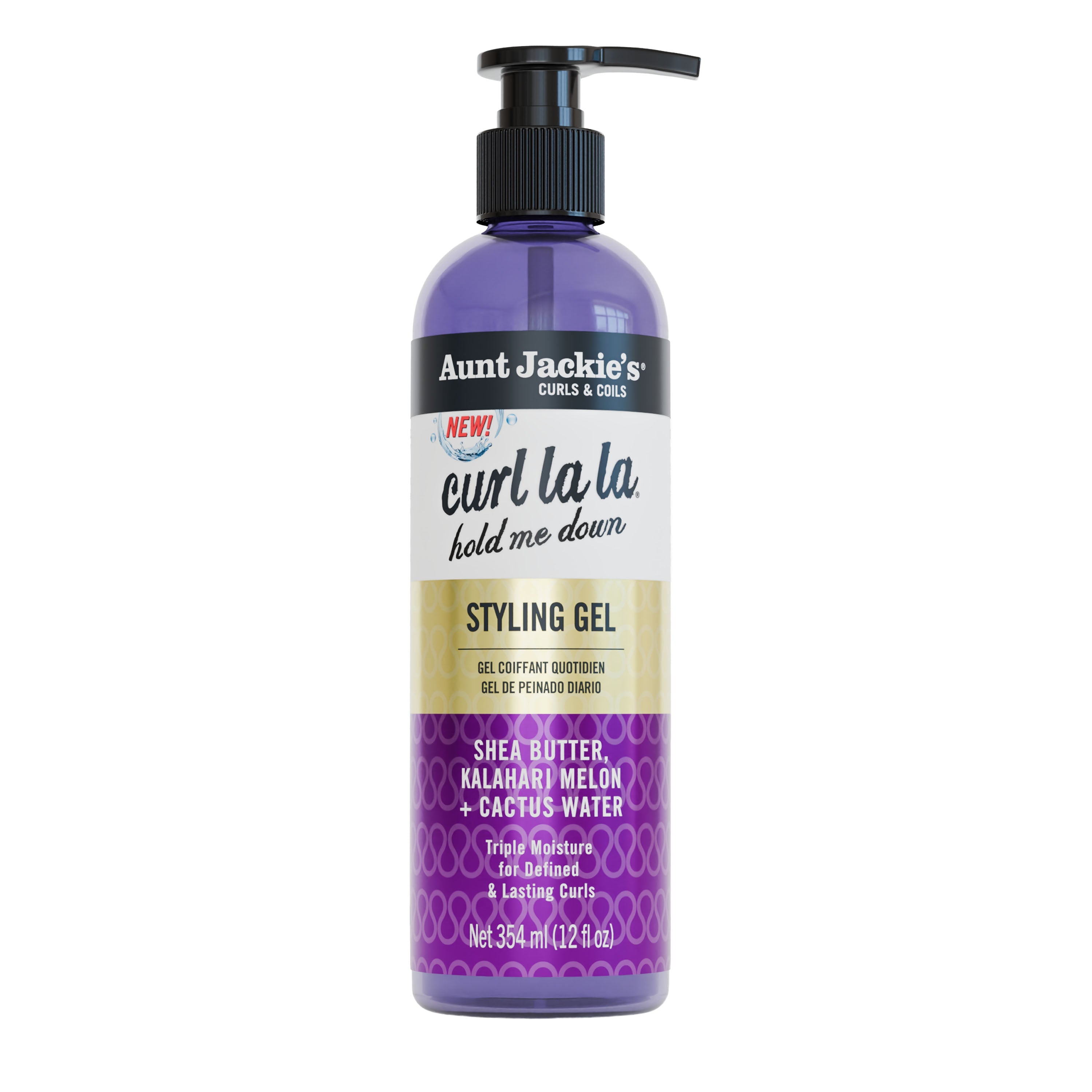 Aunt Jackie's Curl La La Hold me Down 
Styling Gel 12z bottle