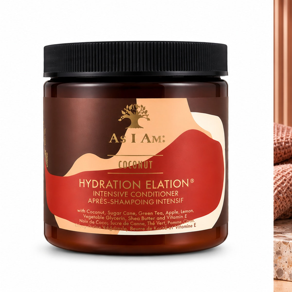 As I Am Hydration Elation Intensive Conditioner 8oz clean white background