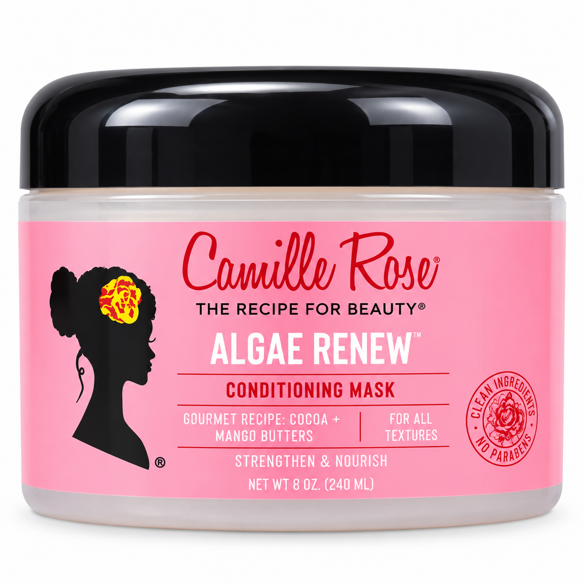 Camille Rose Algae Renew Conditioning Mask 8oz (240ml) white background product photo