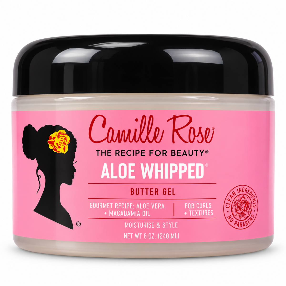 Camille Rose Aloe Whipped Butter Gel 8oz (240ml) – white background product photo
