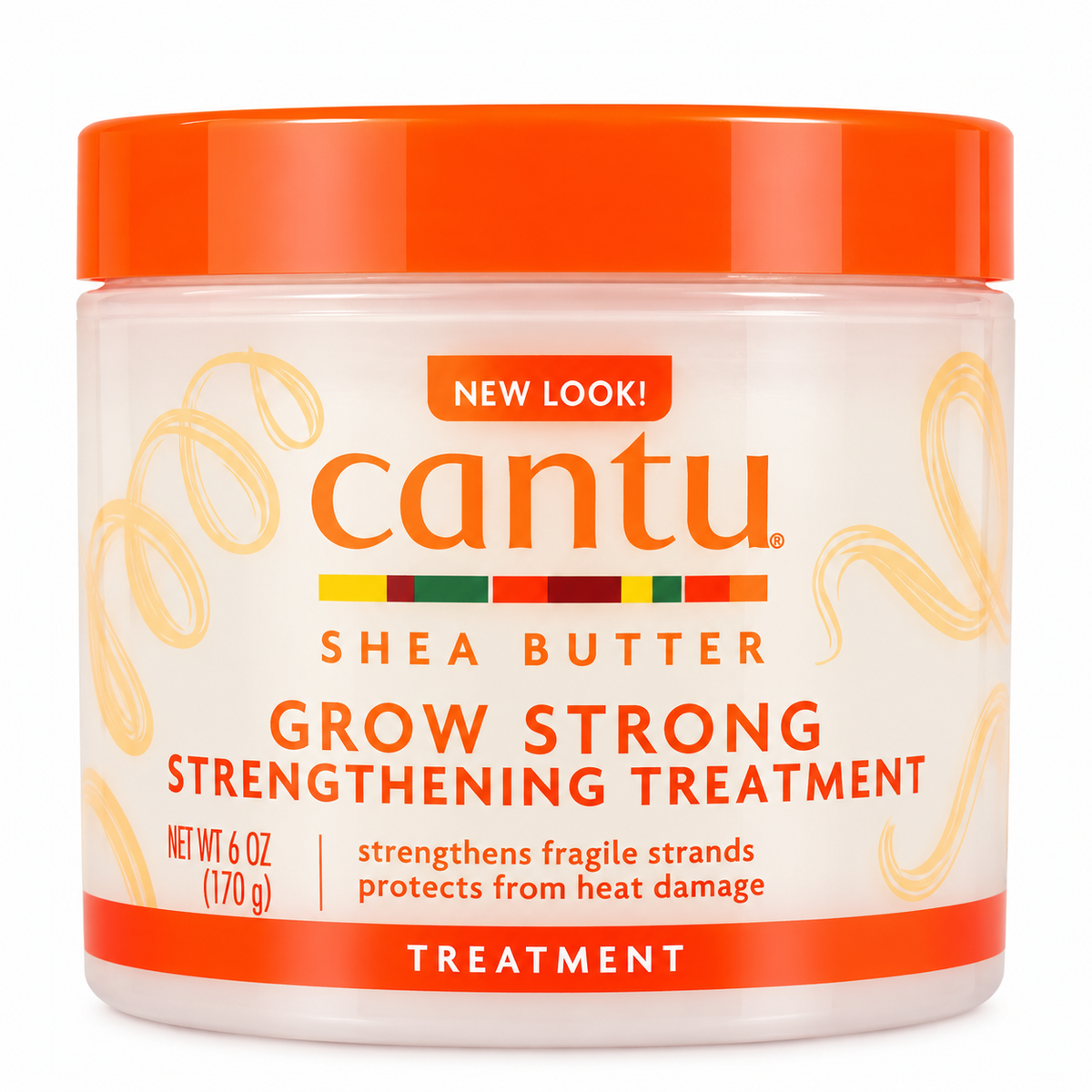 Cantu Shea Butter Grow Strong Strengthening Treatment 170g jar for fragile and breakage-prone hair