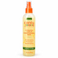 Cantu Shea Butter Hydrating Leave-In Conditioning Mist 237ml spray bottle, front view with orange pump and green CONDITION band