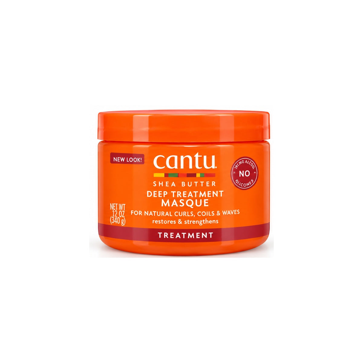 Cantu Shea Butter Deep Treatment Masque 340g on white background with consistent margins