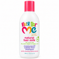 Just For Me Natural Hair Milk MoistureSoft Sulfate-Free Shampoo 399ml white bottle pink cap