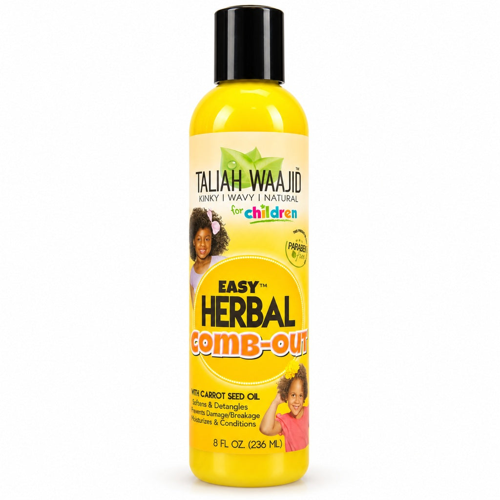 Taliah Waajid for Children Easy Herbal Comb-Out Detangler 236ml yellow bottle front view