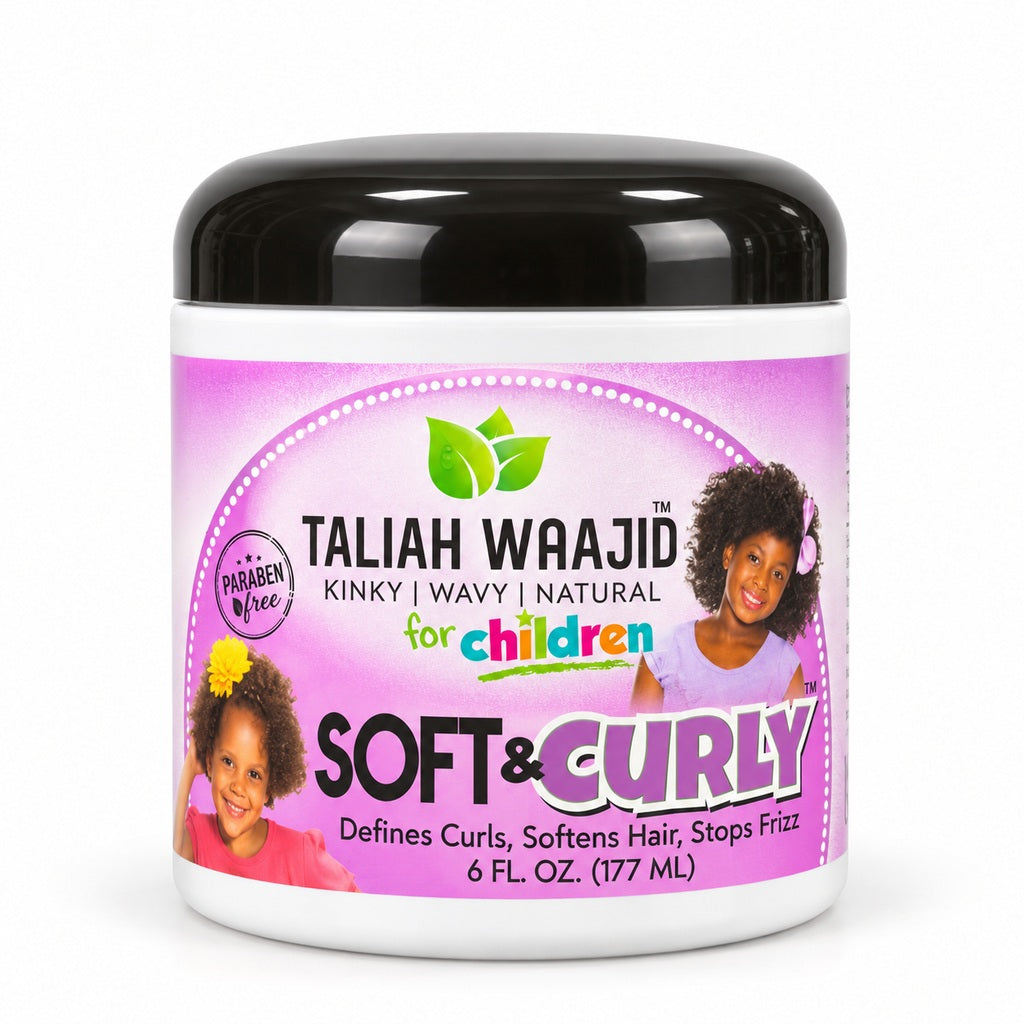 Taliah Waajid for Children Soft & Curly 177ml styling jelly, pink label and black lid