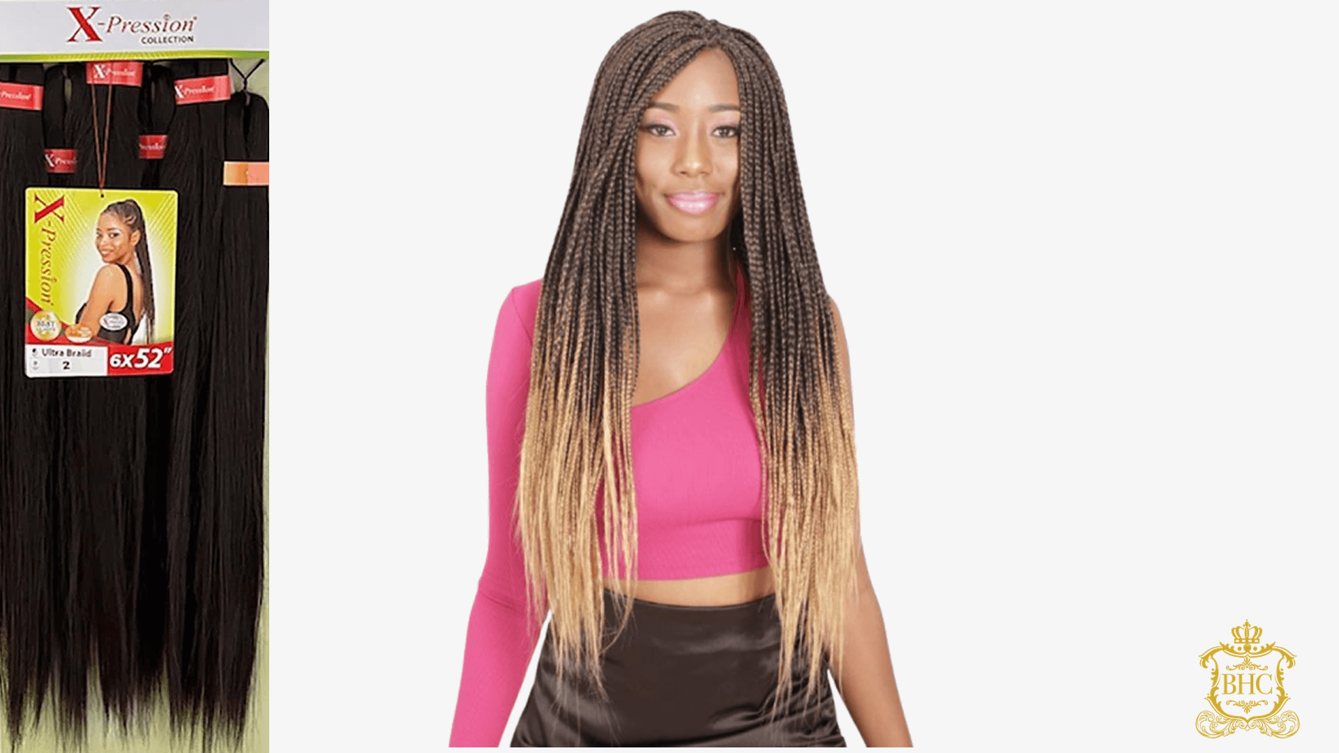 Xpression Hair Pre Stretched Ultra Braid 6x 52"