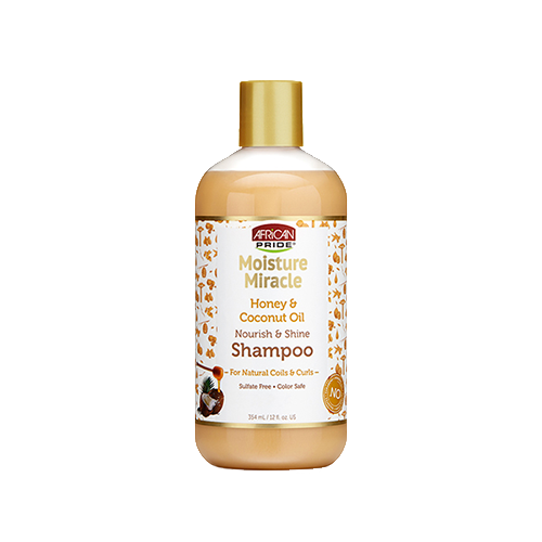 African Pride Moisture Miracle Honey & Coconut Oil Shampoo - 12oz