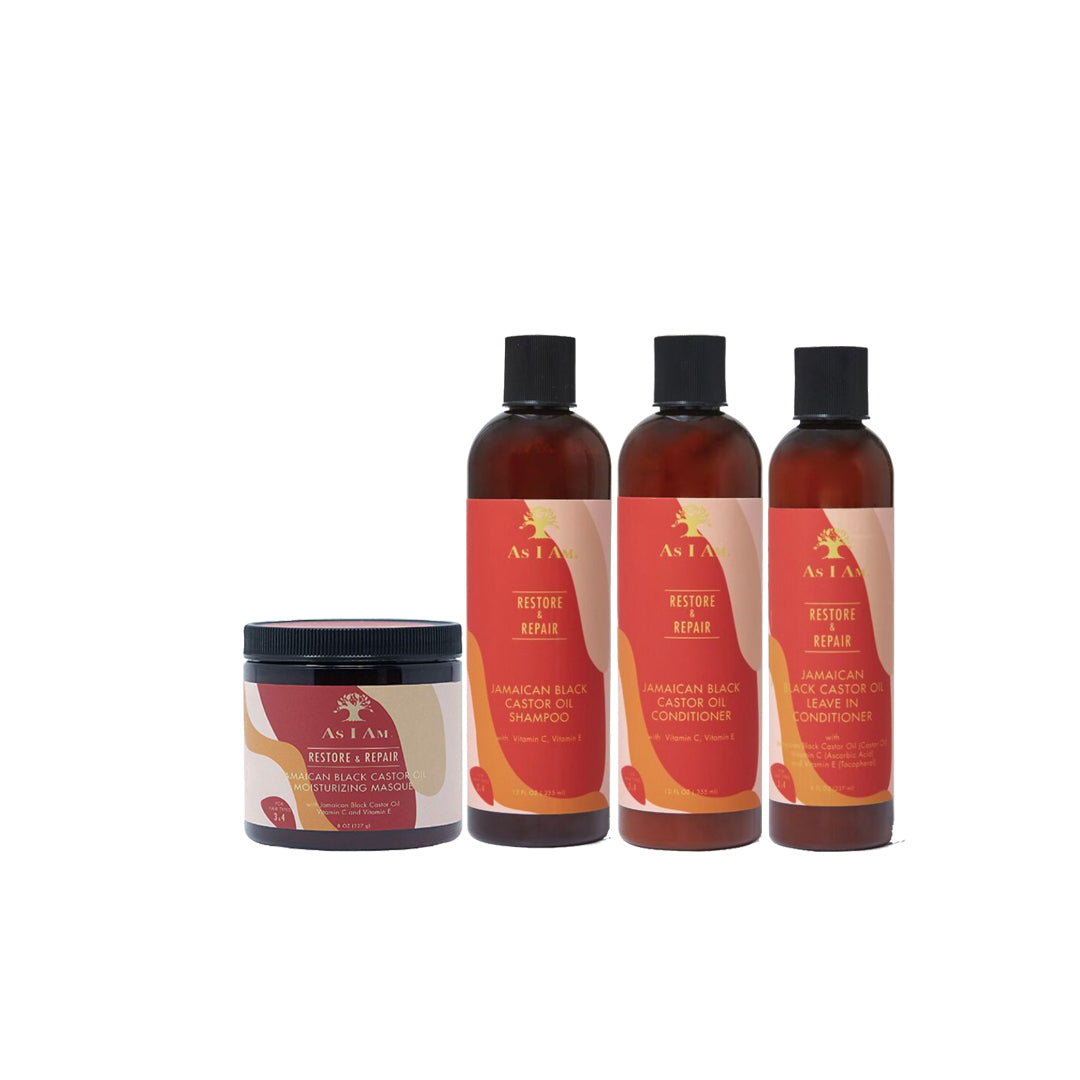 As I Am - Jamaican Black Castor Oil - Restore & Repair Kit