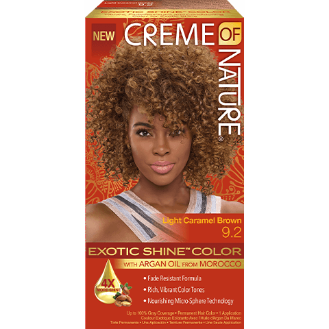 Creme Of Nature - Exotic Shine Colour Light Caramel Brown 9.2