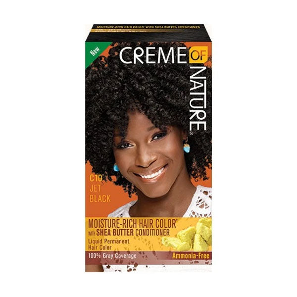 Creme Of Nature - Moisture Rich Hair Colour Jet Black C10
