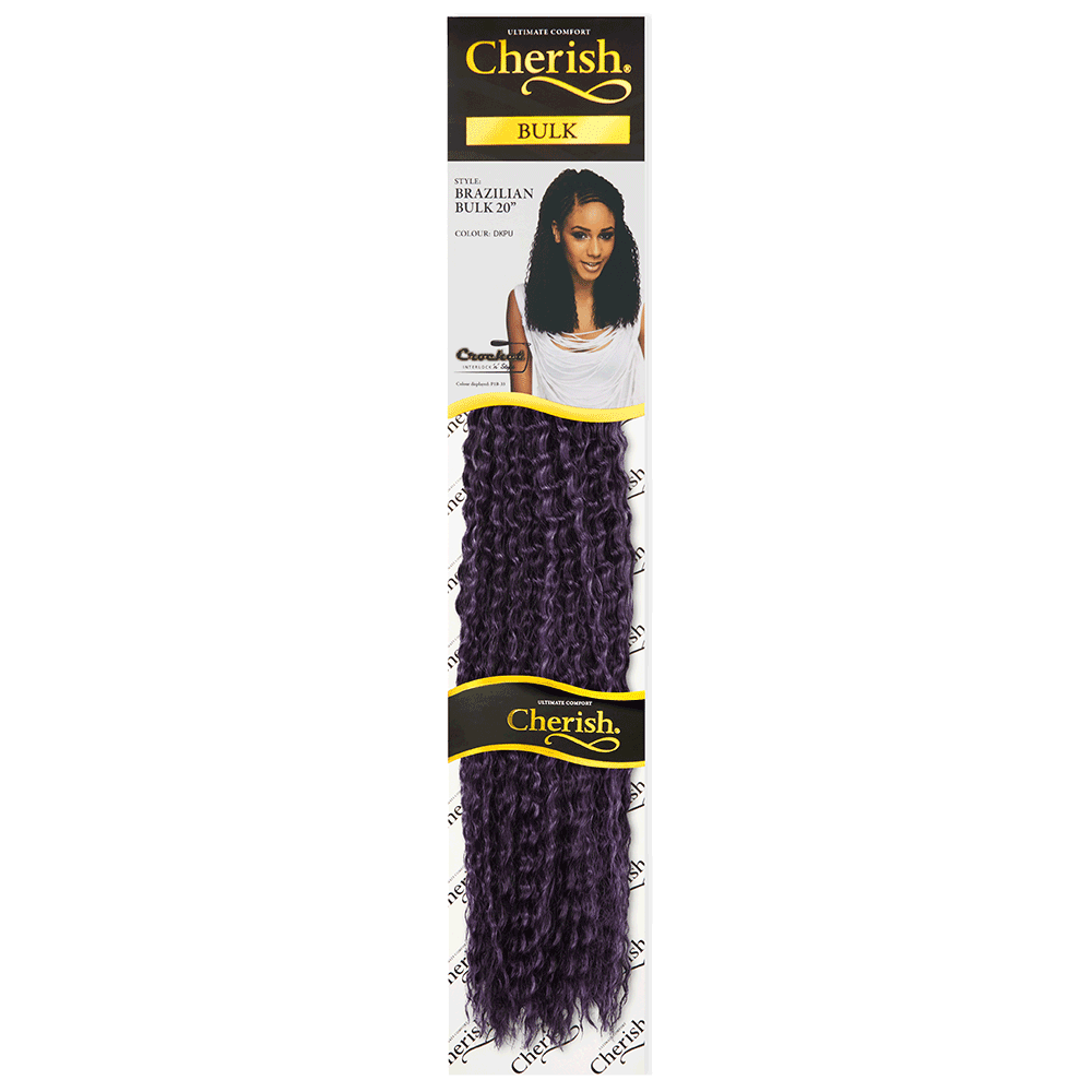 Cherish Brazilian Bulk 20'' Colour Dark Purple