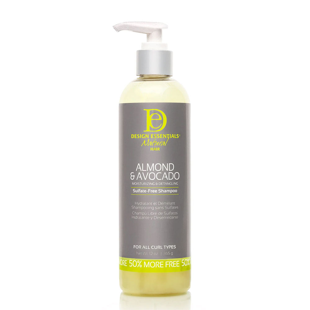 Design Essentials - Almond & Avocado Moisturizing & Detangling Sulfate Free Shampoo