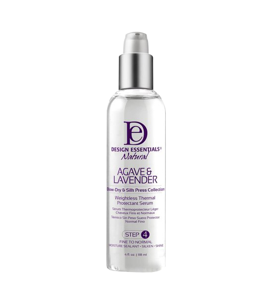 Design Essentials Agave & Lavender Weightless Thermal Protectant Serum - 4oz