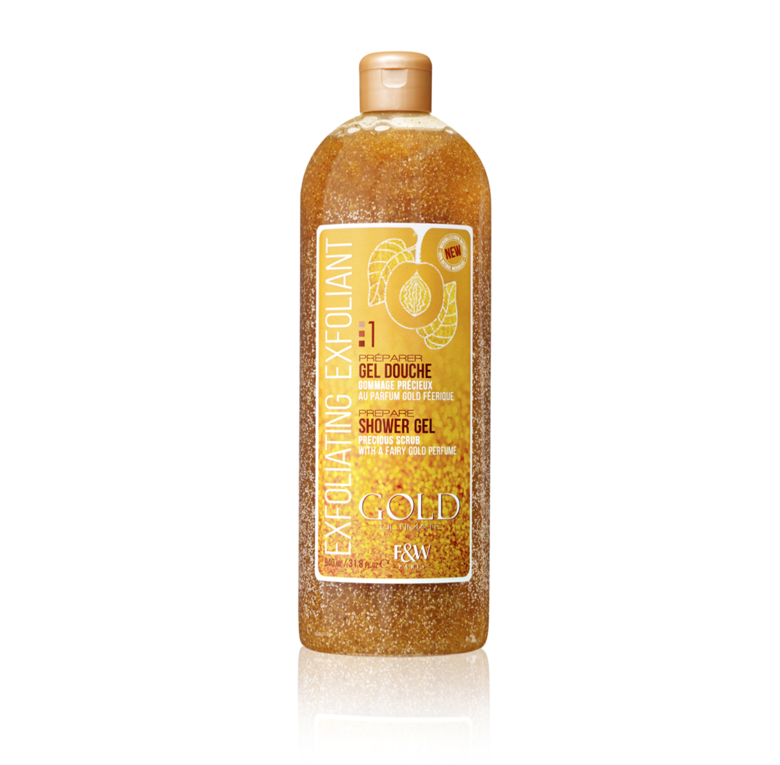 Fair & White - Gold Exfoliating Shower Gel - 31.8 oz