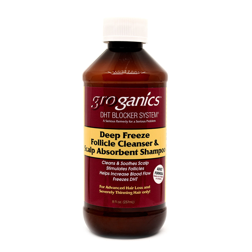 Groganics Deep Freeze Follicle Cleanser & Scalp Absorbent Shampoo 8 oz