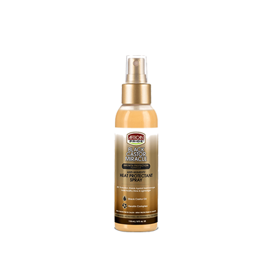 African Pride - Black Castor Miracle Anti-Humidity Heat Protectant Spray - 4 oz