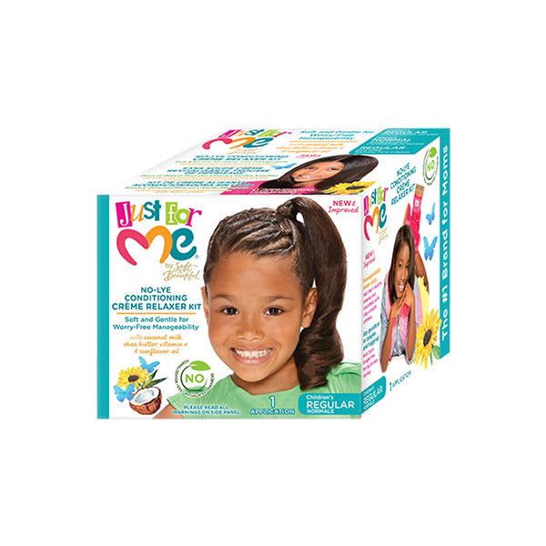Just For Me - No-Lye Conditioning Crème Relaxer Kit - Regular