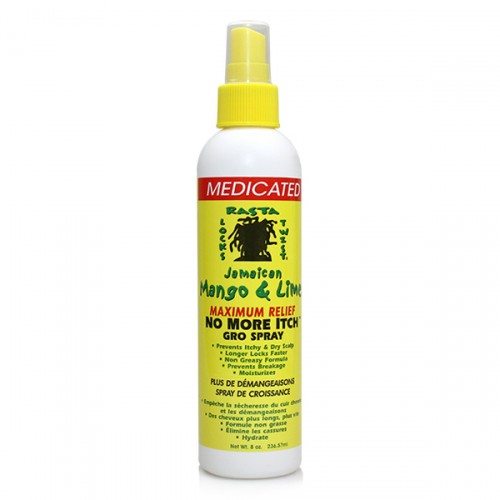Jamaican Mango and Lime Medicated No More Itch Gro Spray 8oz