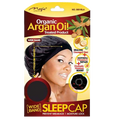 Magic Collection - Organic Argan Oil Treated WIDE BAND Sleep Cap (Item#3001BLA)