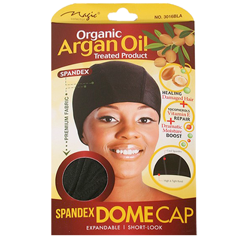 Magic Collection; Magic; Magic Dome Cap; Spandex Dome Cap; Magic Collection Dome Cap; Dome Cap; Spandex Cap; Argan Oil Treated Dome Cap; Treated Dome Cap