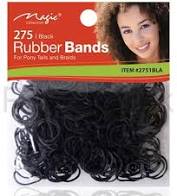 Magic Collection - Small Black Rubber Bands | Pack Of 275