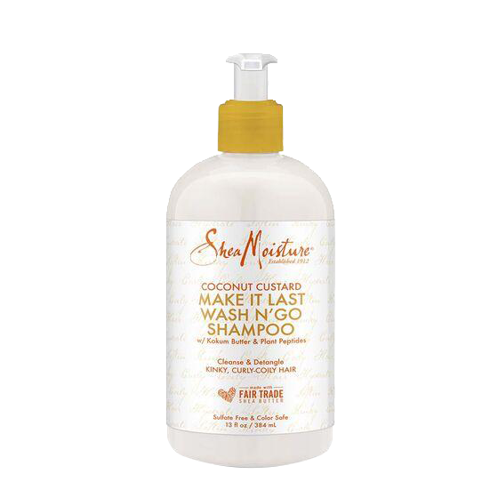 Shea Moisture Coconut Custard Make It Last Wash N' Go Shampoo; Shea Moisture Coconut Custard Shampoo; Shea Moisture Wash N' Go Shampoo