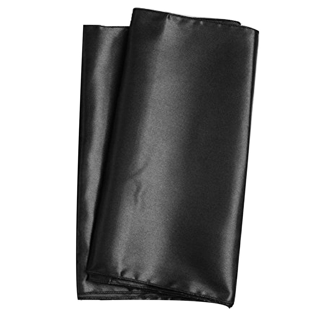 Satin Head Scarf Black