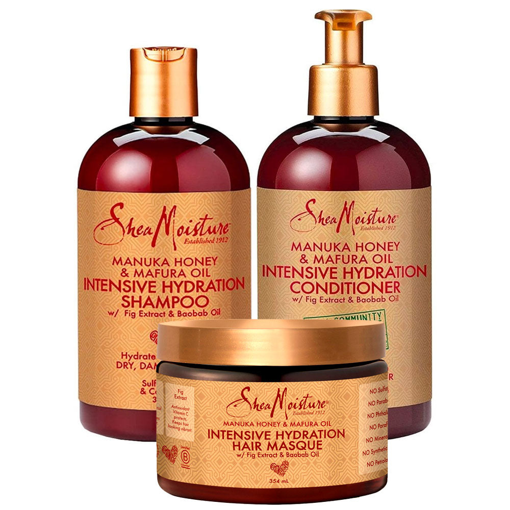 Shea Moisture Manuka Honey & Mafura Oil Intensive Hydration Trio Set
