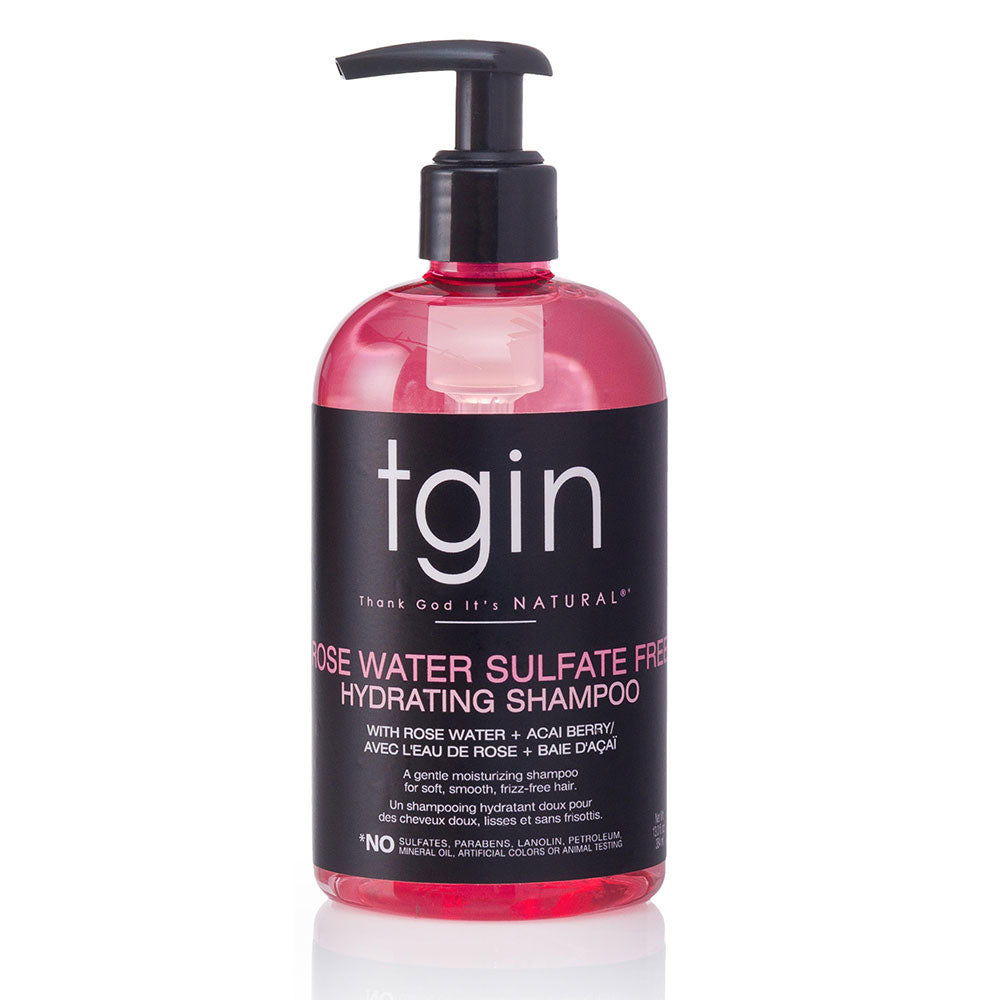 TGIN - Rose Water Sulfate Free Hydrating Shampoo- 13 oz