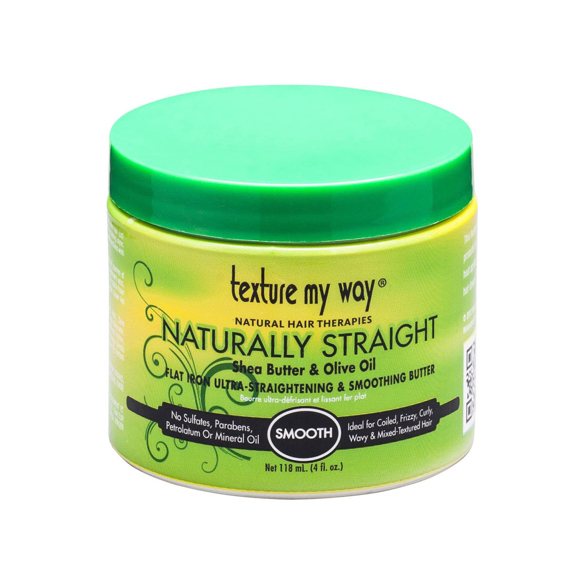 Texture My Way - Naturally Straight Flat Iron Straightening & Smoothing Butter - 4 oz