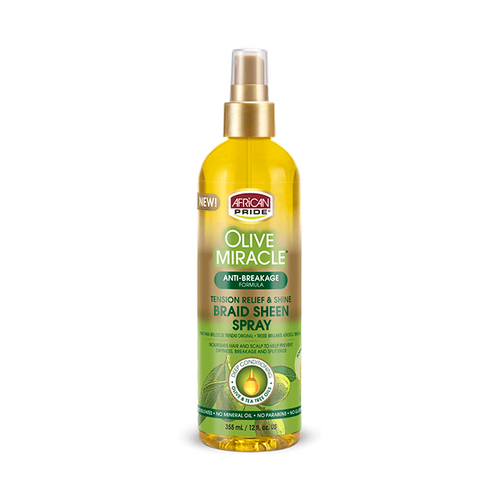 African Pride - Olive Miracle Braid Sheen Spray - 12 oz