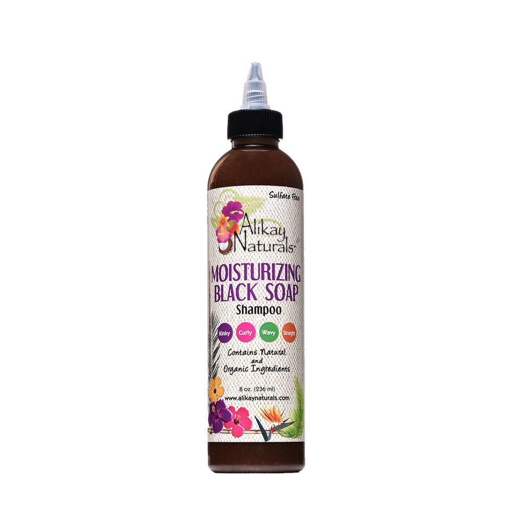Alikay Naturals - Moisturizing Black Soap Shampoo - 8 oz