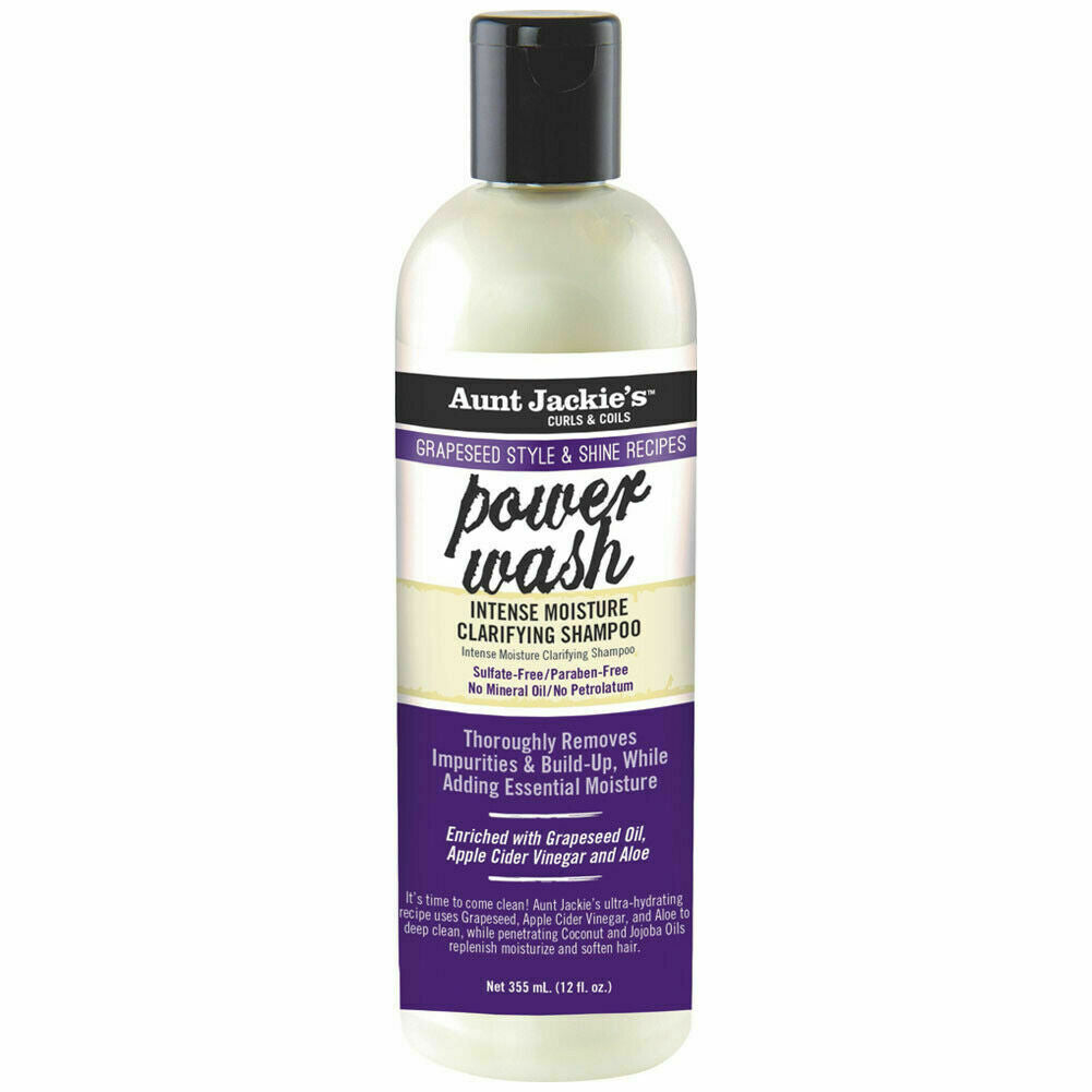 Aunt Jackie's - Grapeseed Style Power Wash Intense Moisture Clarifying Shampoo - 12oz