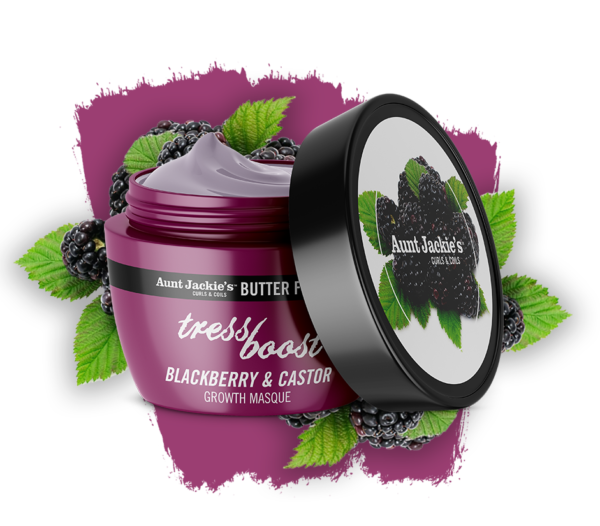 Aunt Jackie's - Butter Fusions - Blackberry & Castor Hair Growth Masque - 8oz