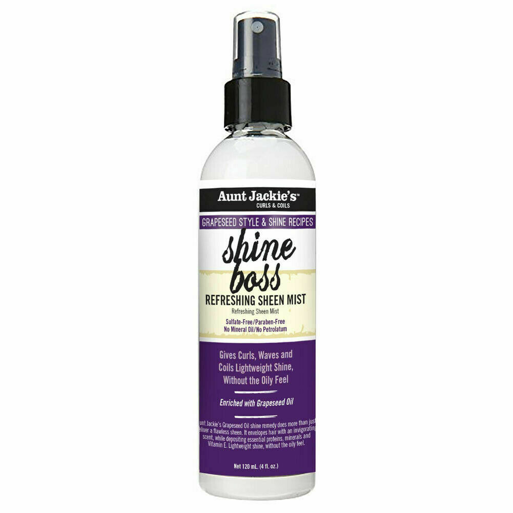 Aunt Jackie's - Grapeseed Style & Shine Shine Boss Refreshing Sheen Mist - 4oz