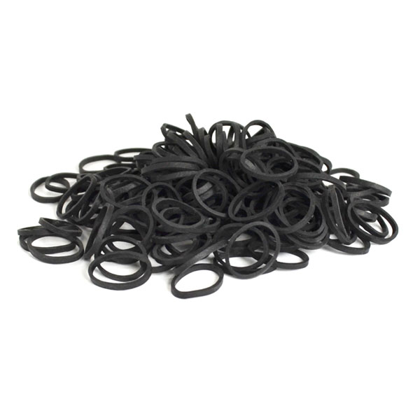Magic Collection - Small Black Rubber Bands | Pack Of 275