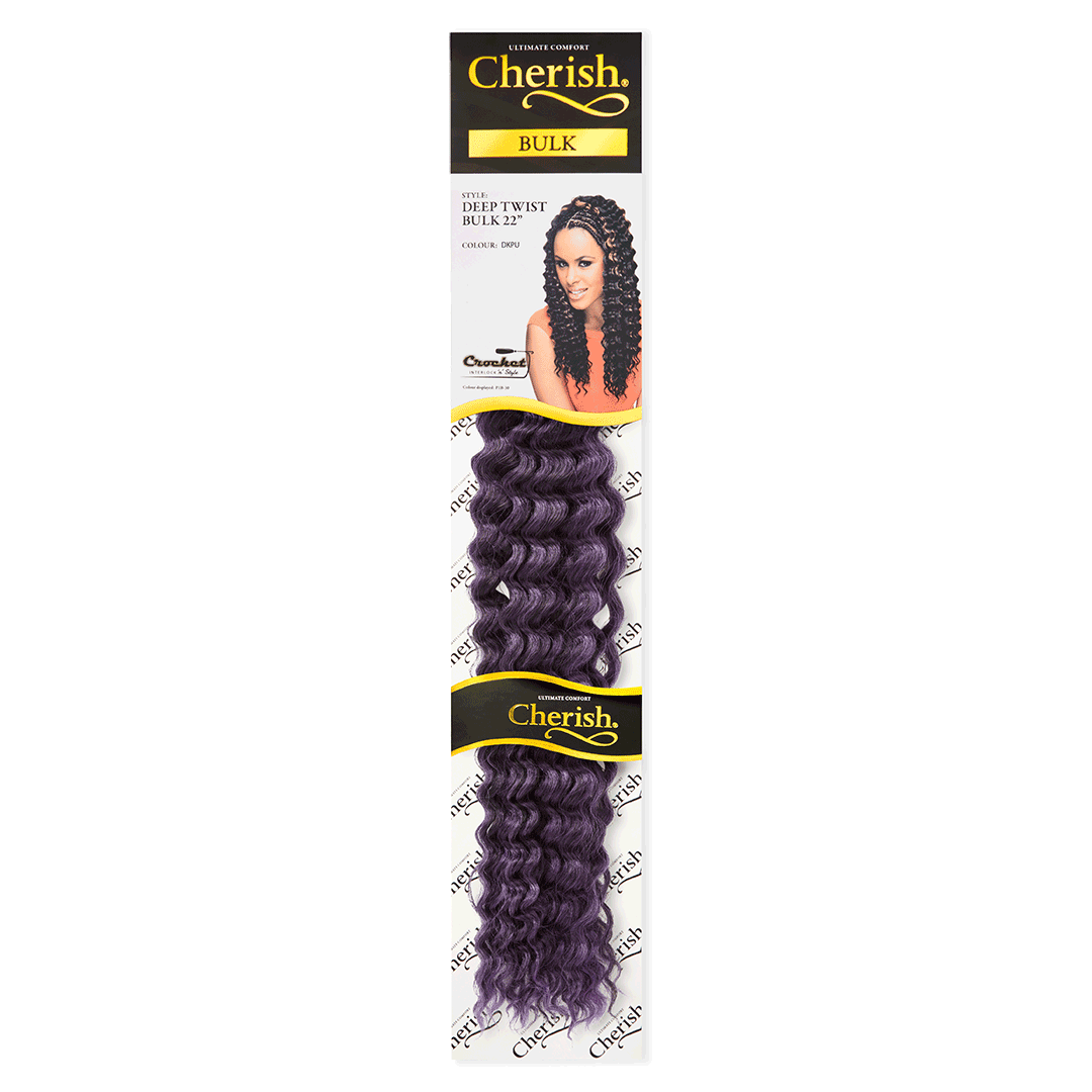 Cherish Deep Twist Bulk 22'' colour Dark Purple