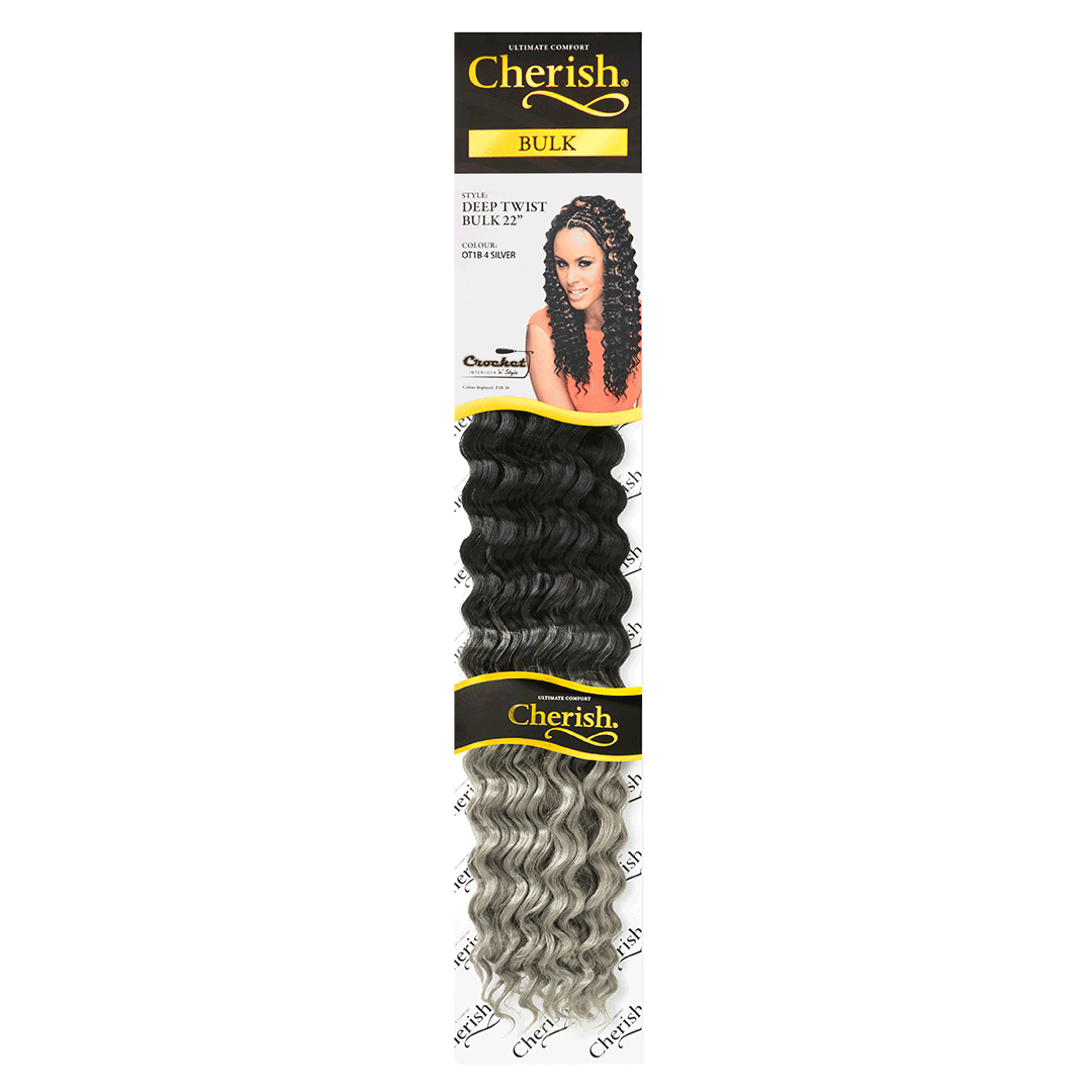 Cherish Deep Twist Bulk 22'' colour OT 1B 4 Silver