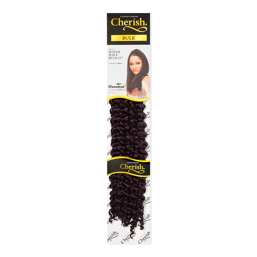 Cherish Water Wave Bulk 22'' colour dark purple