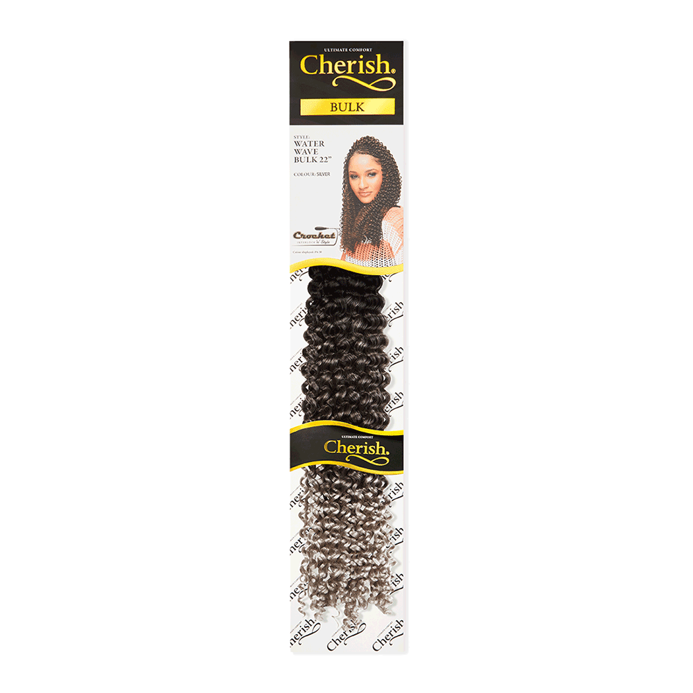 Cherish Water Wave Bulk 22'' colour OT 1B 4 Silver
