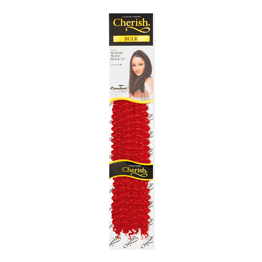 Cherish Water Wave Bulk 22'' colour Red