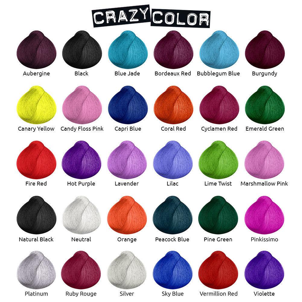 Crazy Color Semi-Permanent Hair Dye Hair Colour Cream