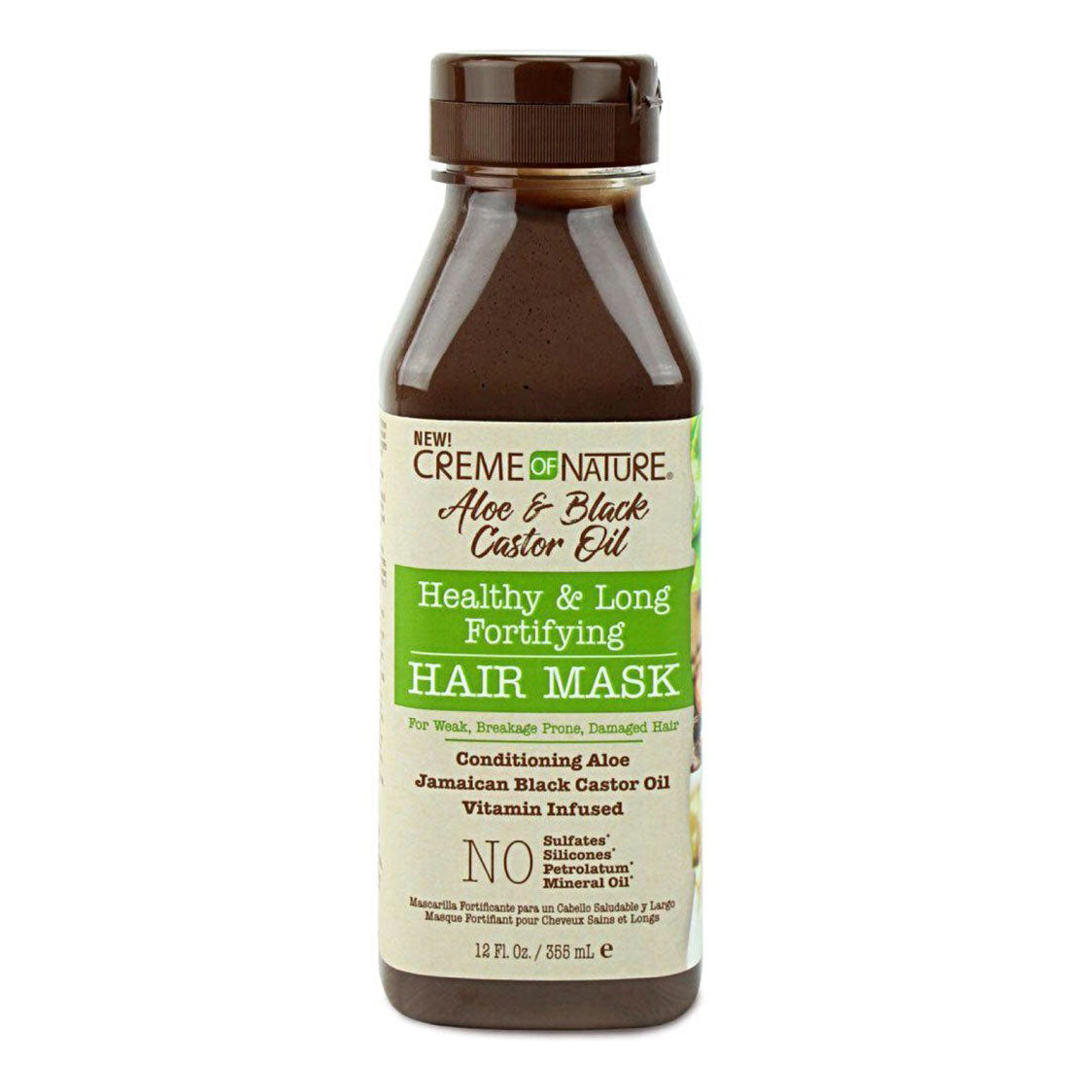 Creme Of Nature - Aloe & Black Castor Oil Hair Mask - 12 oz