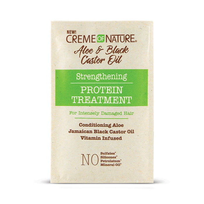 Creme Of Nature - Aloe & Black Castor Oil Protein Treatment - 1.5 oz