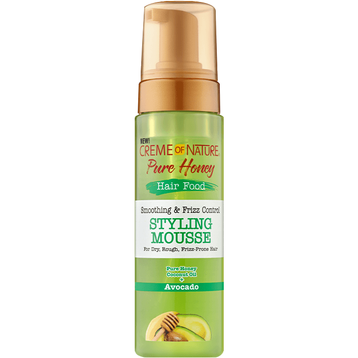 Creme Of Nature Pure Honey Hair Food Styling Mousse 7 oz