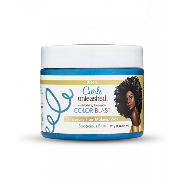ORS Curls Unleashed Color Blast Temporary Hair Makeup Wax Bodacious Blue 6 oz