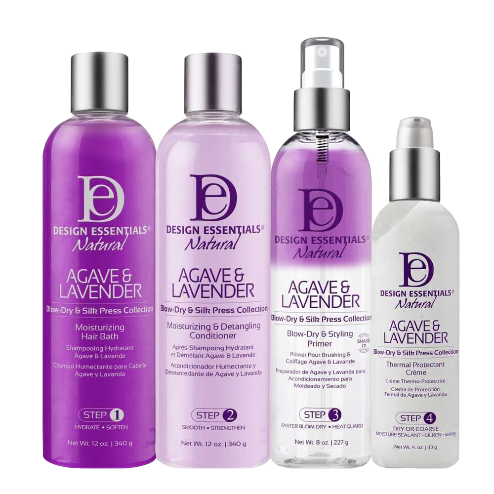 Design Essentials Agave & Lavender Blow Dry & Silk Press Collection
