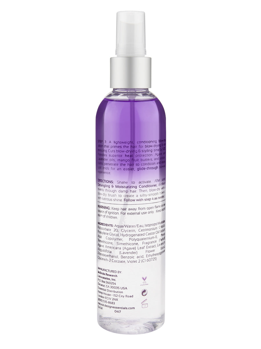 Design Essentials Agave & Lavender Moisturizing Blow-Dry & Style Primer 8oz